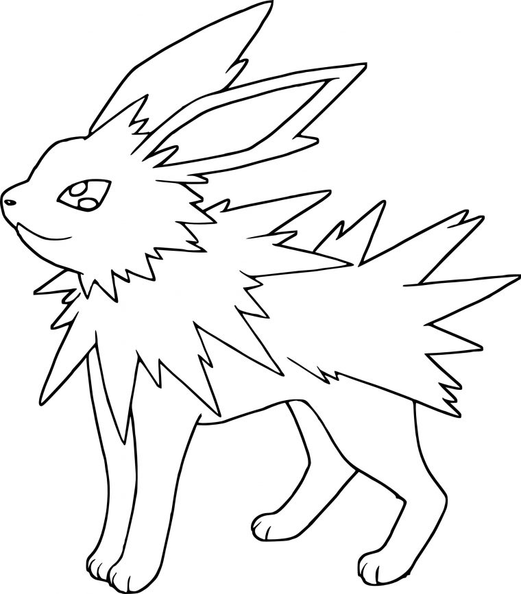 Coloriage Voltali Pokemon À Imprimer intérieur Dessin Pokemon À Imprimer