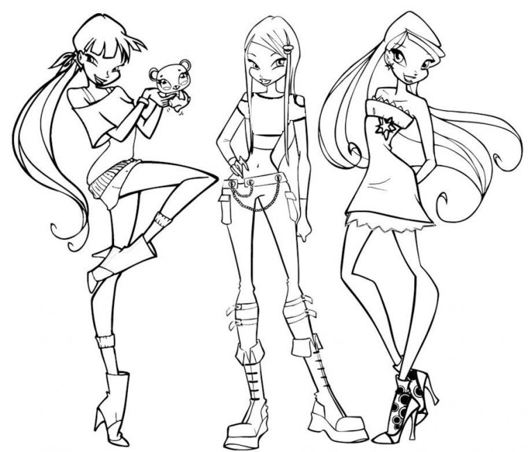 Coloriage – Winx – Linh dedans Coloriage Les Winx A Imprimer