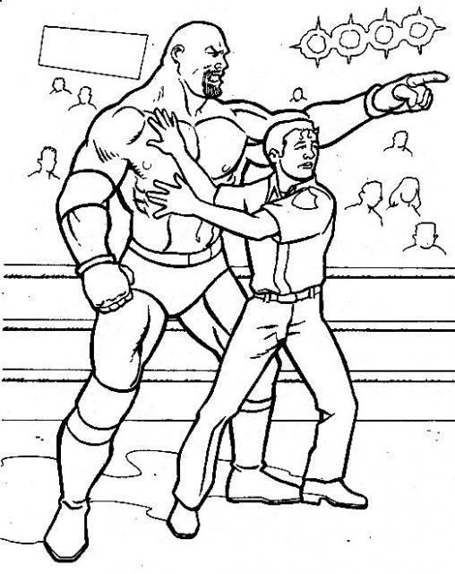 Coloriage Wwe serapportantà Coloriage De Catch