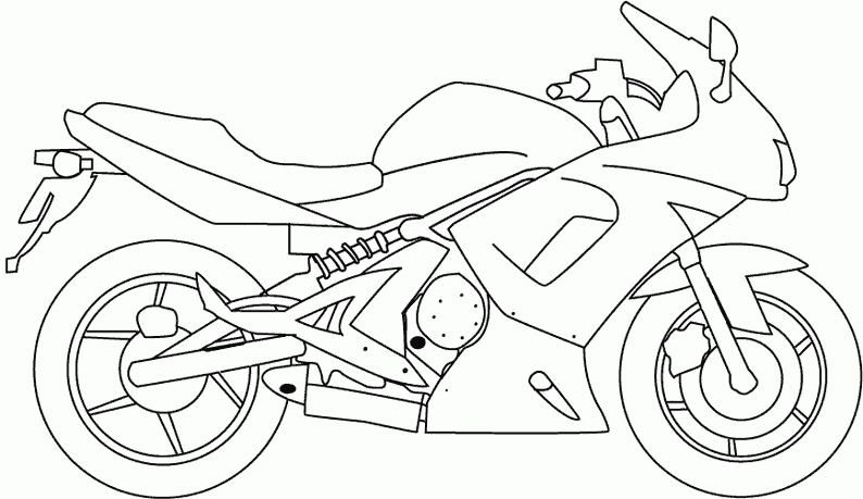 Coloriage204: Coloriage De Moto À Imprimer concernant Coloriage Moto De Course À Imprimer 