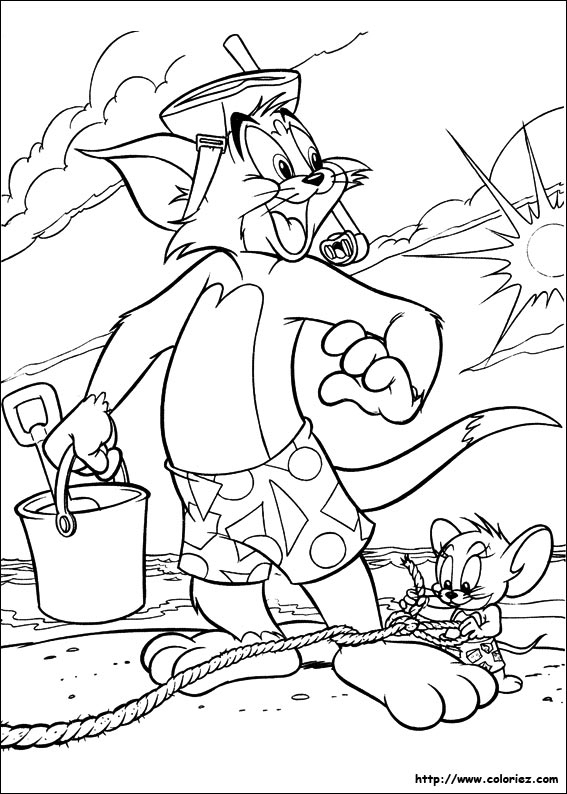 Coloriage204: Coloriage De Tom Et Jerry à Coloriage Tom Et Jerry 