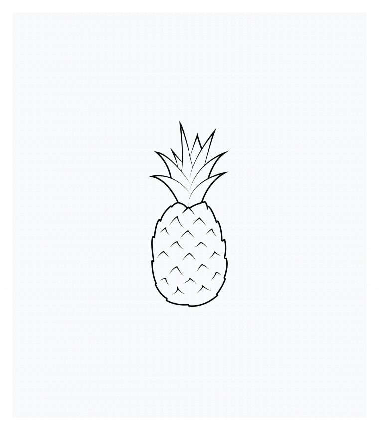 Coloriages À Imprimer : Ananas, Numéro : De60D8Fc encequiconcerne Ananas Coloriage