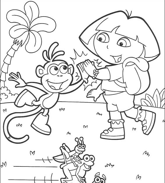 Coloriages A Imprimer : Imprimer Coloriage Dora L'Exploratrice concernant Dora Coloriage À Imprimer
