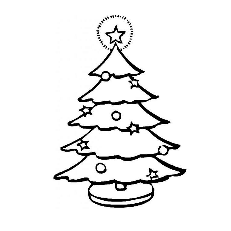 Coloriages À Imprimer : Sapin De Noël, Numéro : 44802 destiné Sapin À Imprimer 