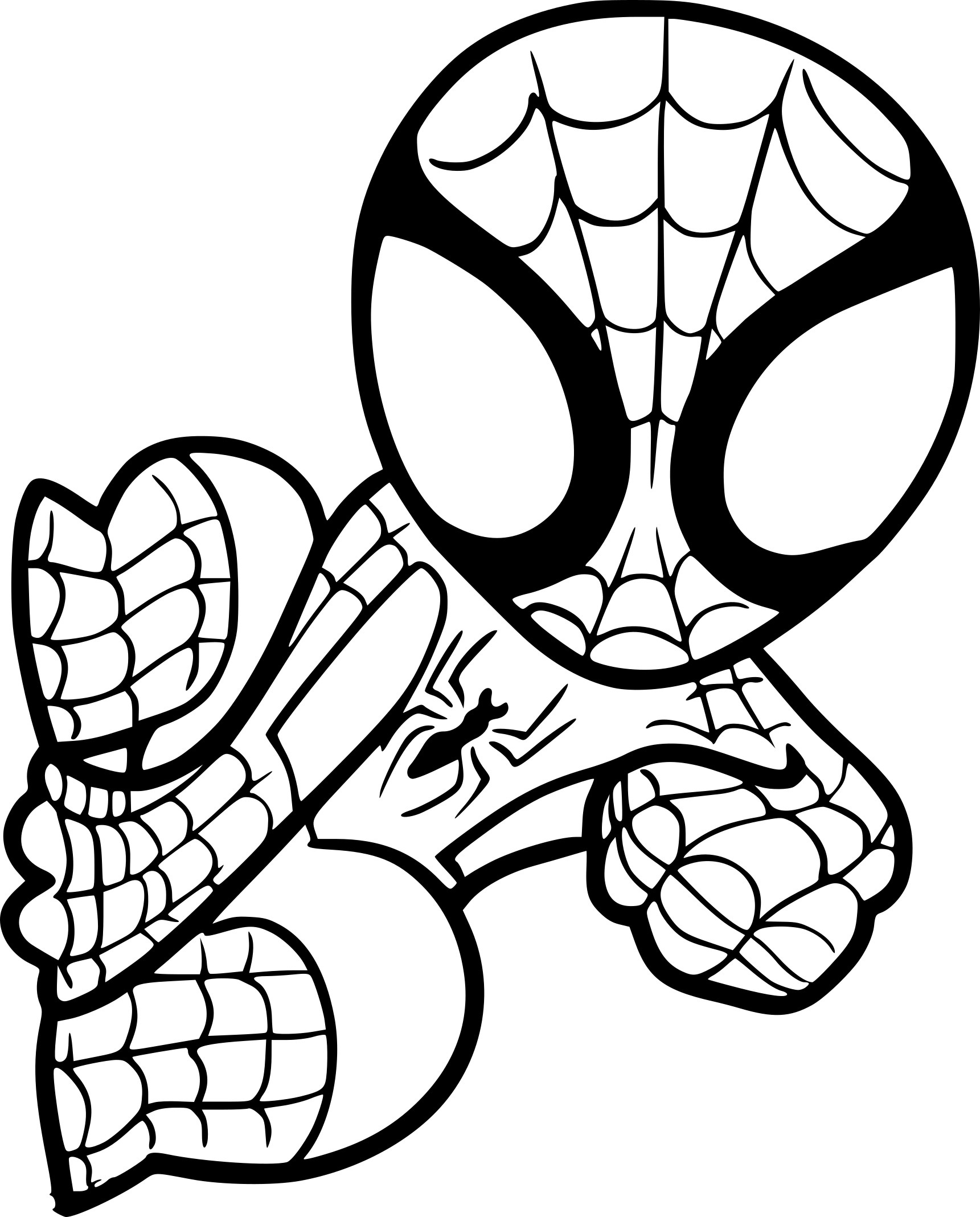 Coloriages À Imprimer : Spiderman, Numéro : 98Bca98C concernant Dessin Facile A Colorier 