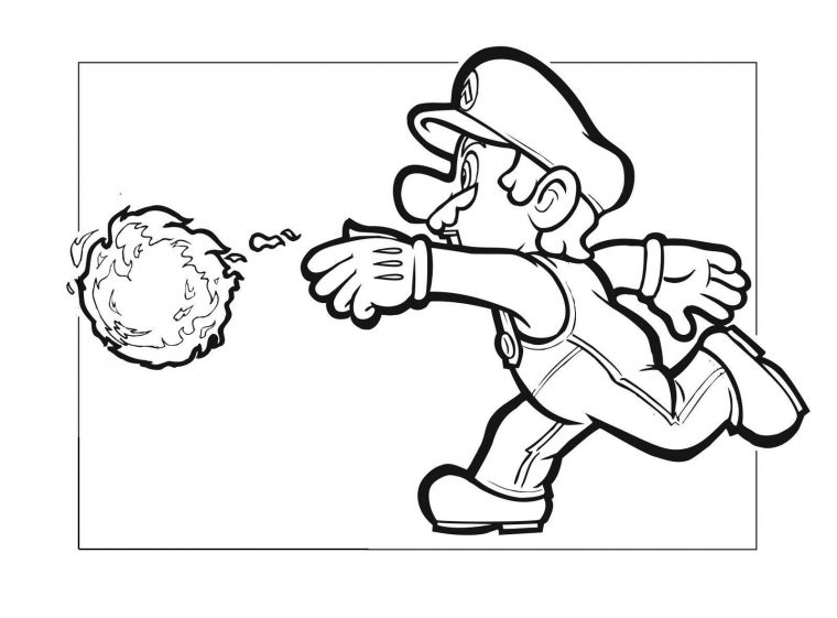 Coloriages À Imprimer : Super Mario, Numéro : 62187 pour Dessin De Mario Bros