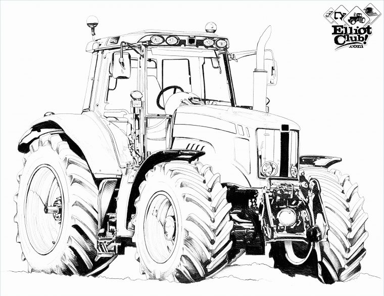 Coloriages À Imprimer : Tracteur, Numéro : E2Fd0A88 encequiconcerne Dessin D Un Tracteur