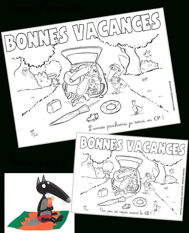 Coloriages Bonnes Vacances  Coloriage Vacances, Coloriage Magique Et destiné Coloriage De Vacances