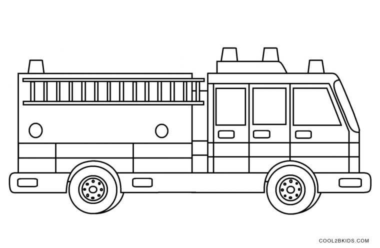 Coloriages – Camion De Pompier – Coloriages Gratuits À Imprimer tout Camion De Pompier A Imprimer