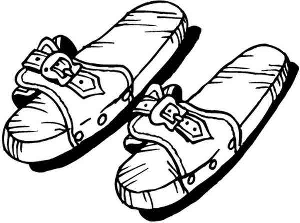 Coloriages Chaussures – Page 4 pour Coloriage Chaussure