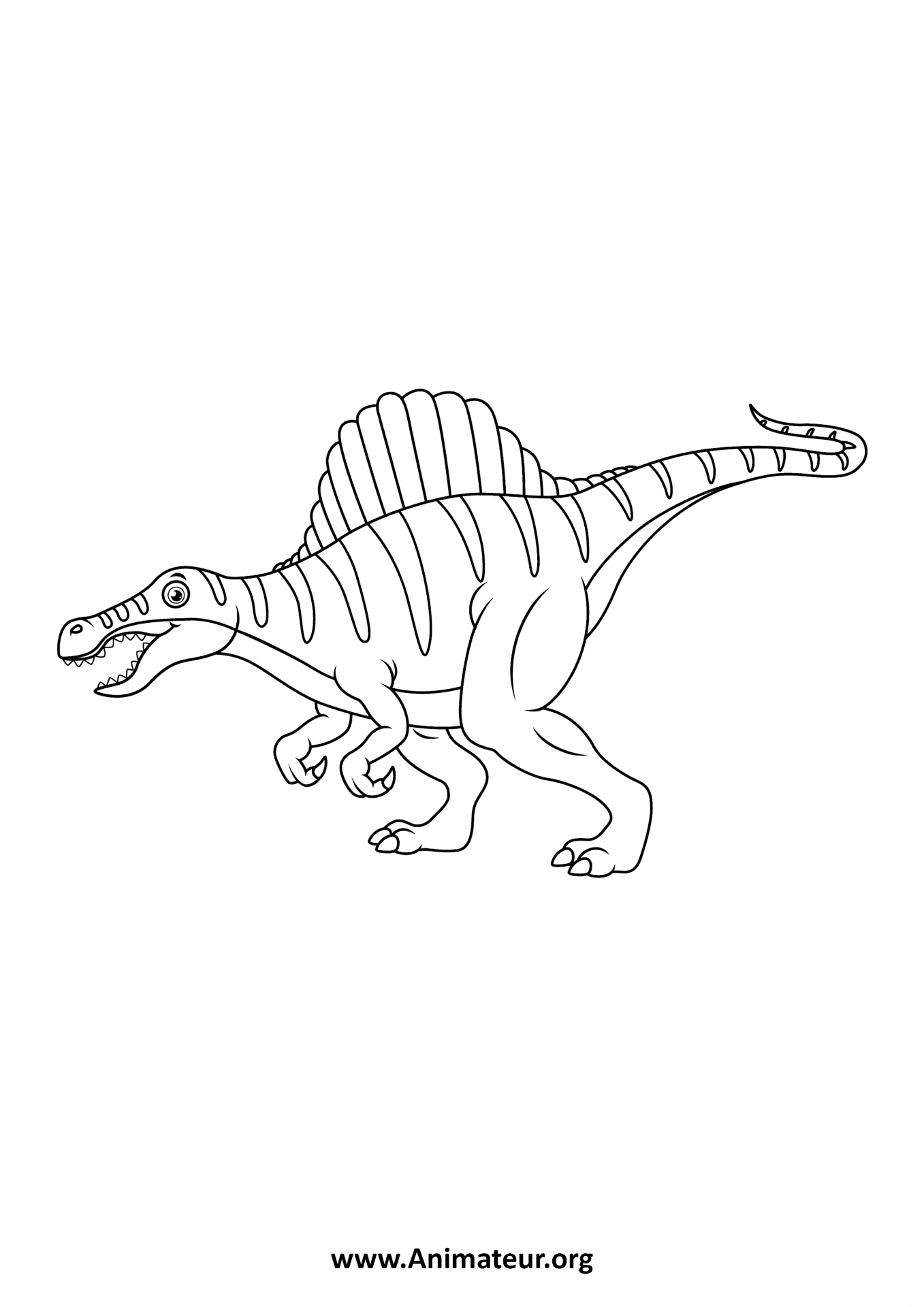 Coloriages De Dinosaures À Imprimer Gratuitement Pour Les Enfants intérieur Dessin De Dinosaure