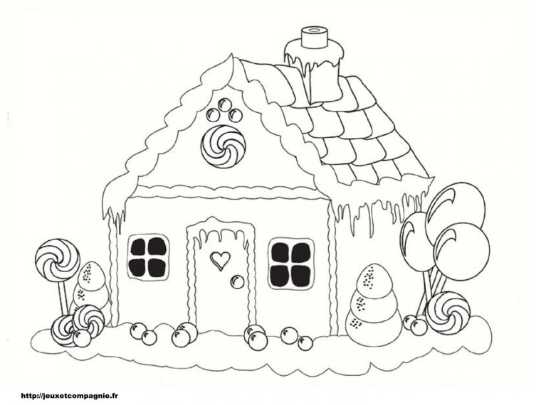 Coloriages De Maisons intérieur Dessin De Belle Maison