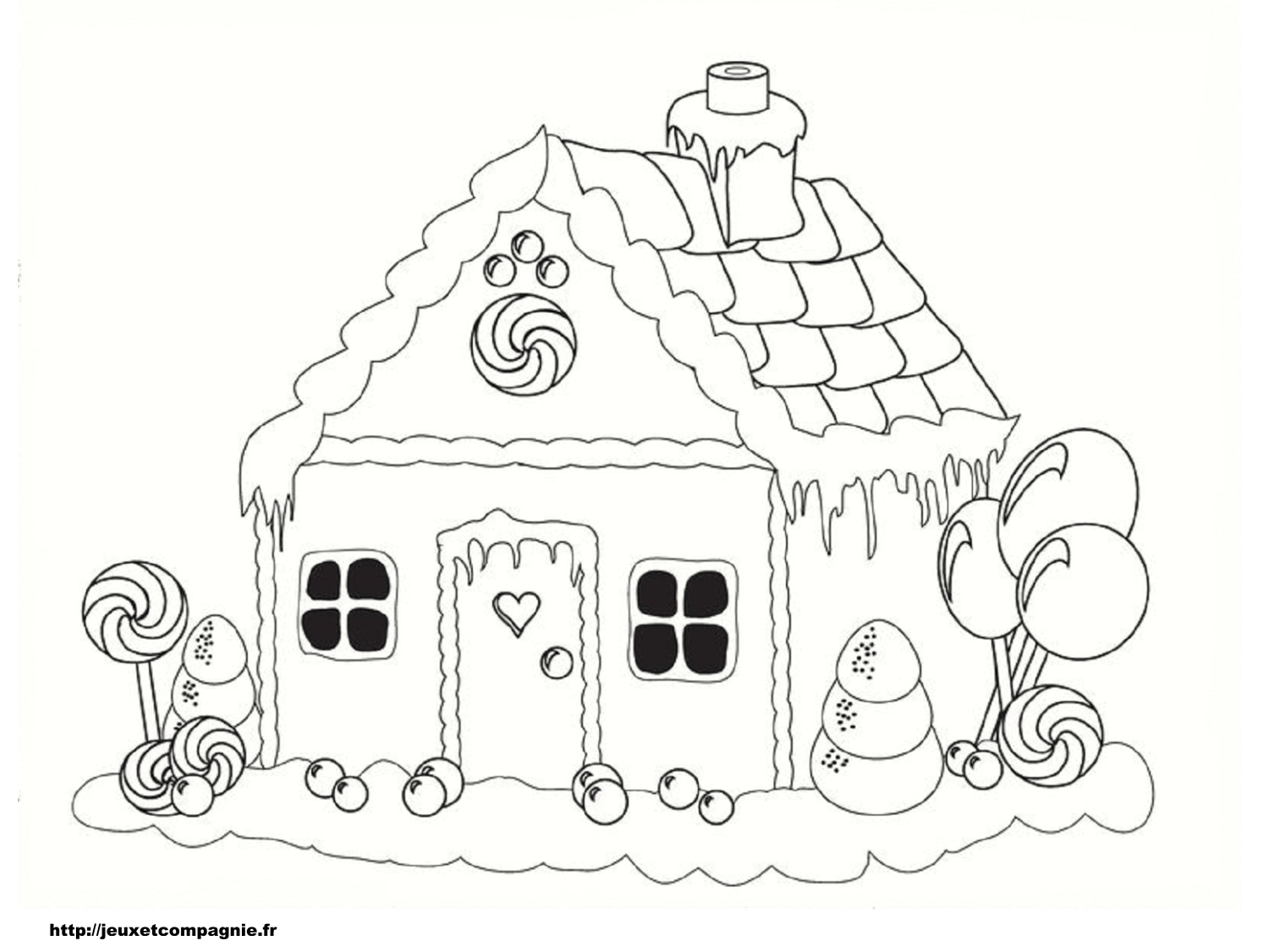 Coloriages De Maisons intérieur Dessin De Belle Maison 