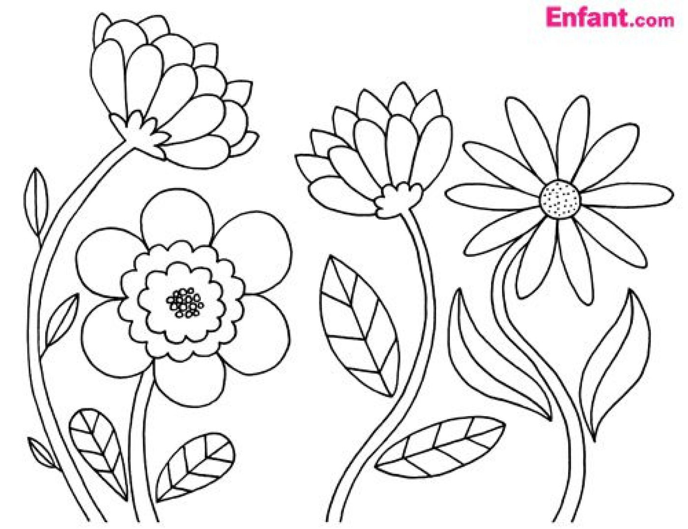 Coloriages De Printemps avec Dessin Printemps