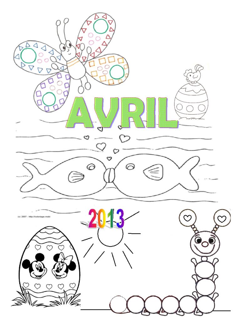 Coloriages Des Mois – Je M'Amuse Avec Nounoumaman destiné Mois À Colorier Maternelle