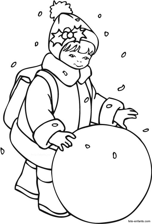 Coloriages D'Hiver Pour Les Enfants  Printable Christmas Coloring destiné Dessin D Hiver