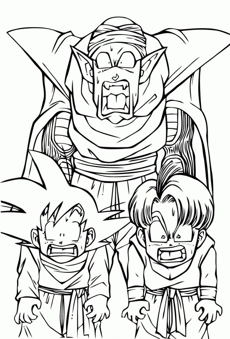 Coloriages Dragon Ball Z 2 – Coloriage Dragon Ball Z – Coloriages Pour avec Dessin A Imprimer Dragon Ball Z