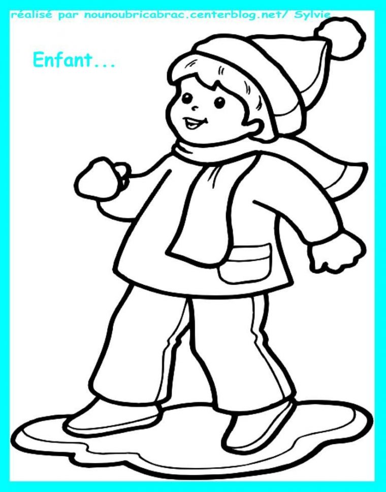 Coloriages Hiver Noel Nouvel An – Page 2 encequiconcerne Dessin D Hiver