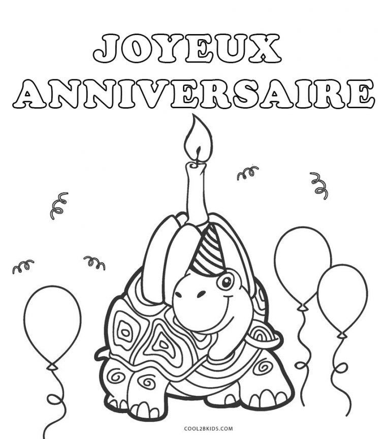 Coloriages – Joyeux Anniversaire – Coloriages Gratuits À Imprimer serapportantà Coloriage Anniversaire À Imprimer Gratuit