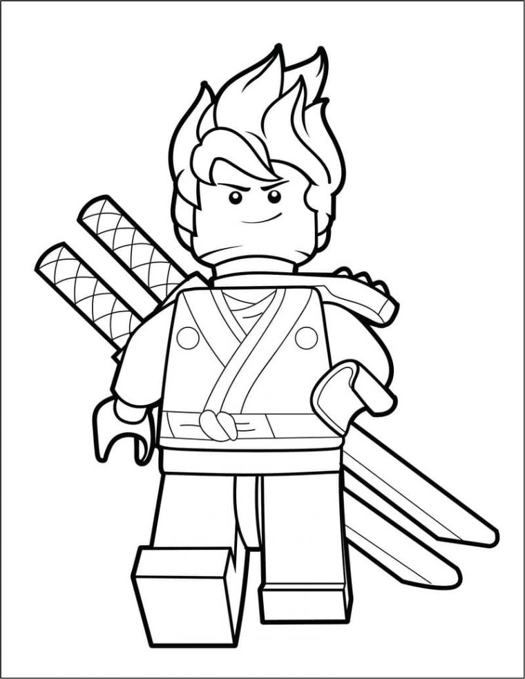 Coloriages Lego Ninjago (100 Pièces). Imprimer Gratuitement A4 encequiconcerne Dessin À Imprimer Ninjago