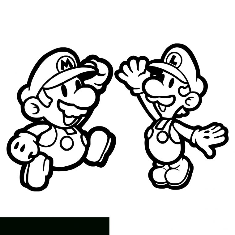 Coloriages Mario Bros (Jeux Vidéos) – Album De Coloriages à Mario A Colorier