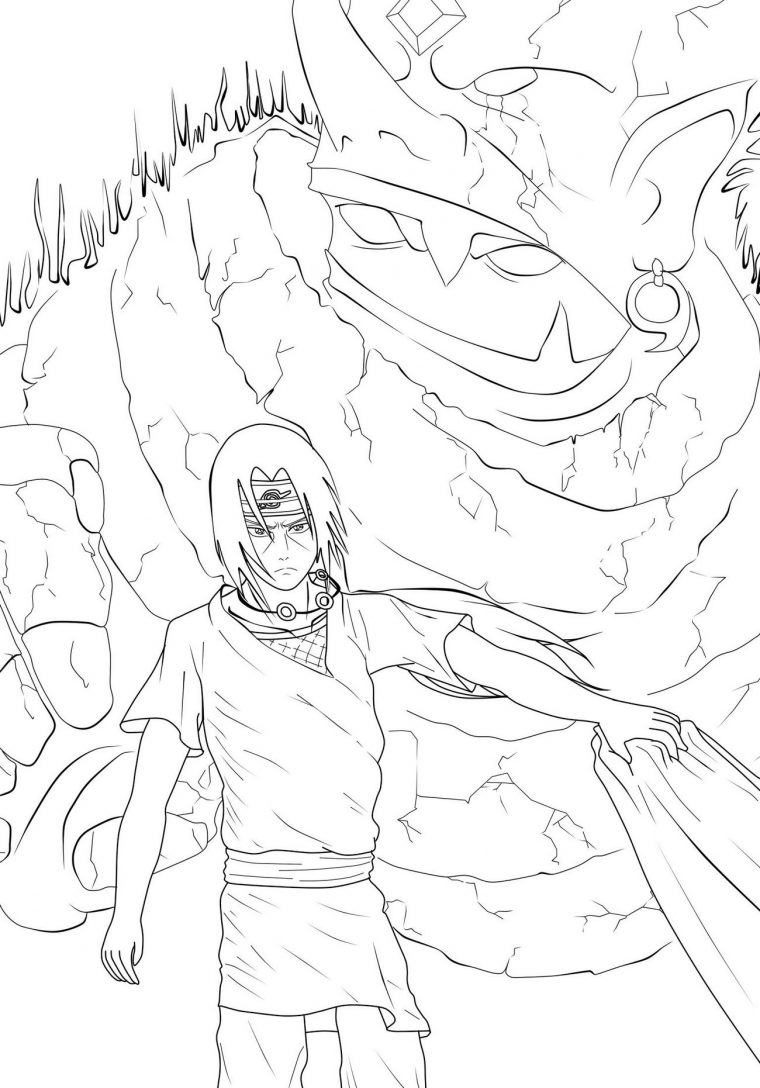 Coloriages Naruto A Imprimer Gratuit Sur Wonder-Day à Coloriage De Naruto