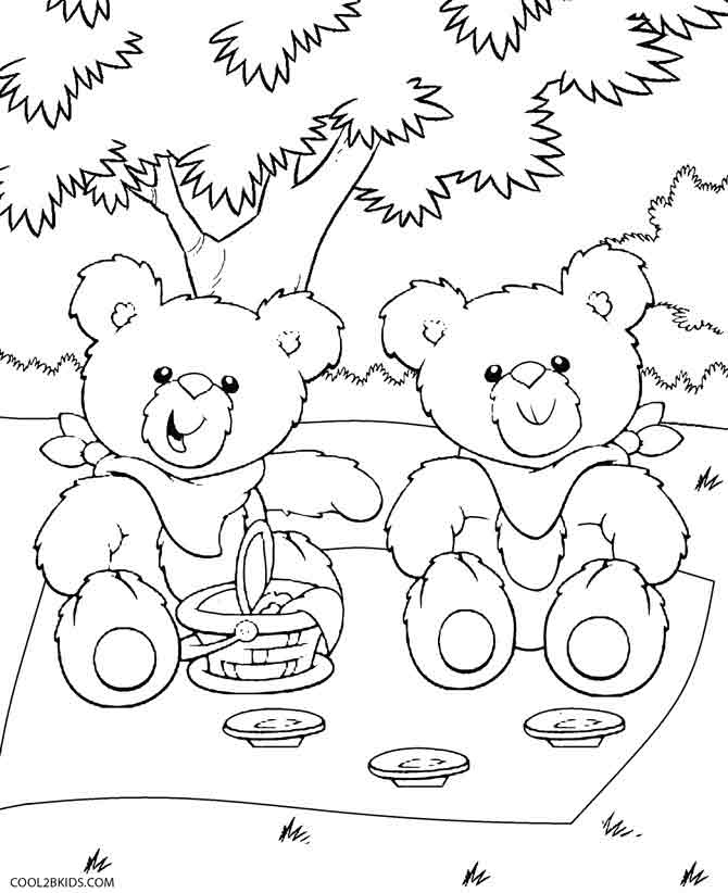 Coloriages - Nounours - Coloriages Gratuits À Imprimer à Nounours A Imprimer 