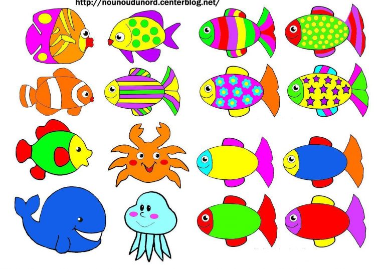 Coloriages Poissons dedans Coloriage Poisson À Imprimer