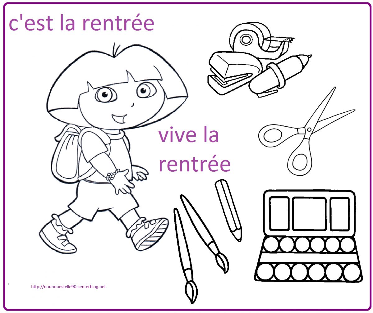 Coloriages Pour La Rentree Des Classes à Coloriage Rentree