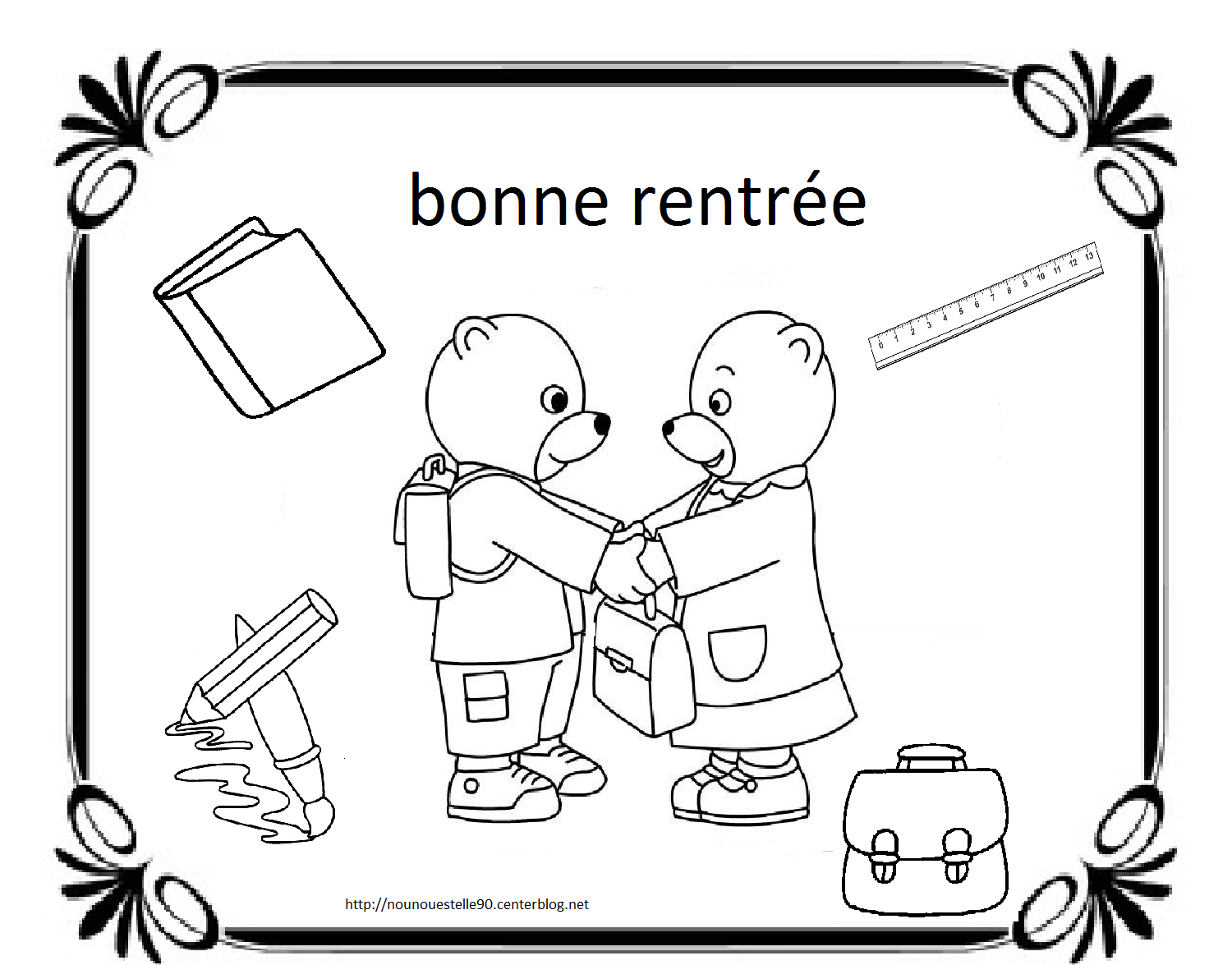 Coloriages Pour La Rentree Des Classes dedans Coloriage Classe 