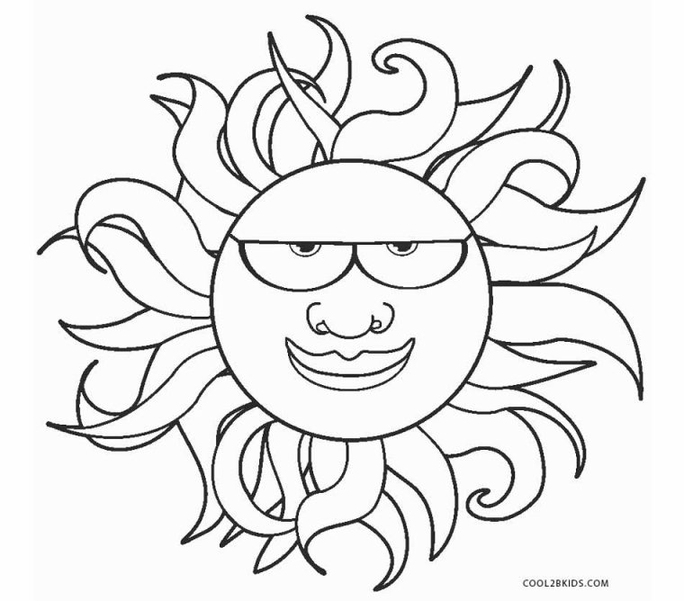 Coloriages – Soleil – Coloriages Gratuits À Imprimer serapportantà Soleil Coloriage