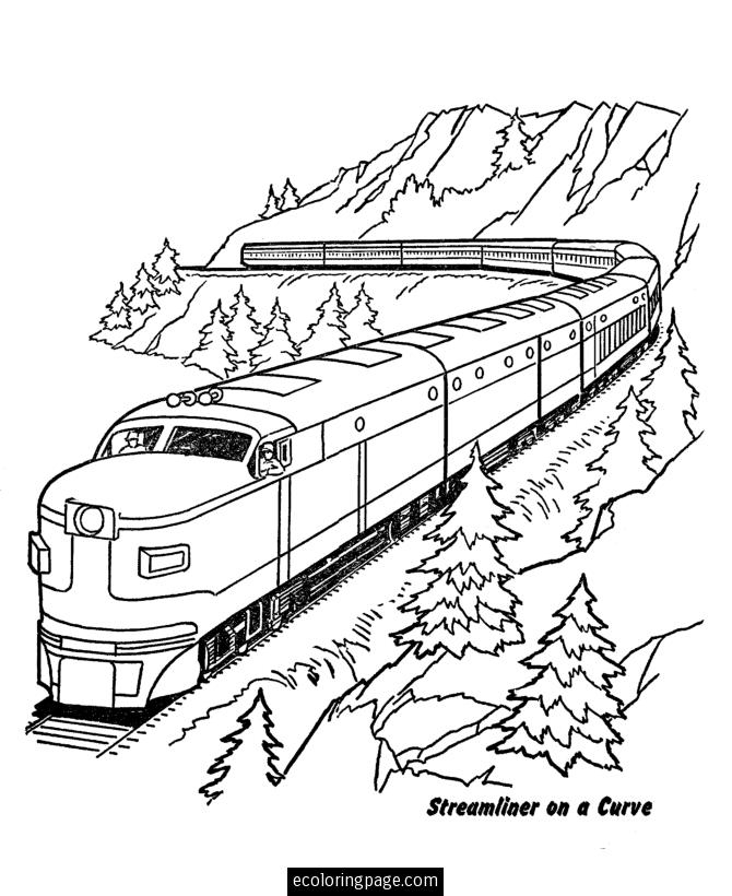 Coloriages Train  Locomotive (Transport) - Album De Coloriages dedans Coloriage Train 