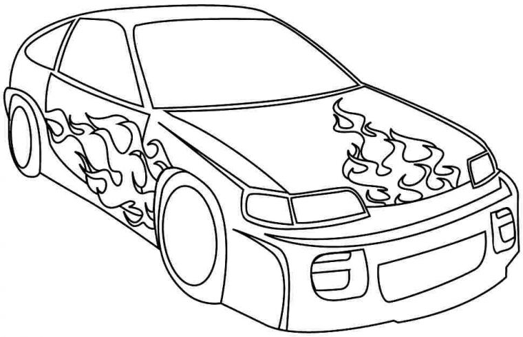 Coloriages Voiture Sport  Tuning (Transport) – Album De Coloriages dedans Coloriage De Voiture