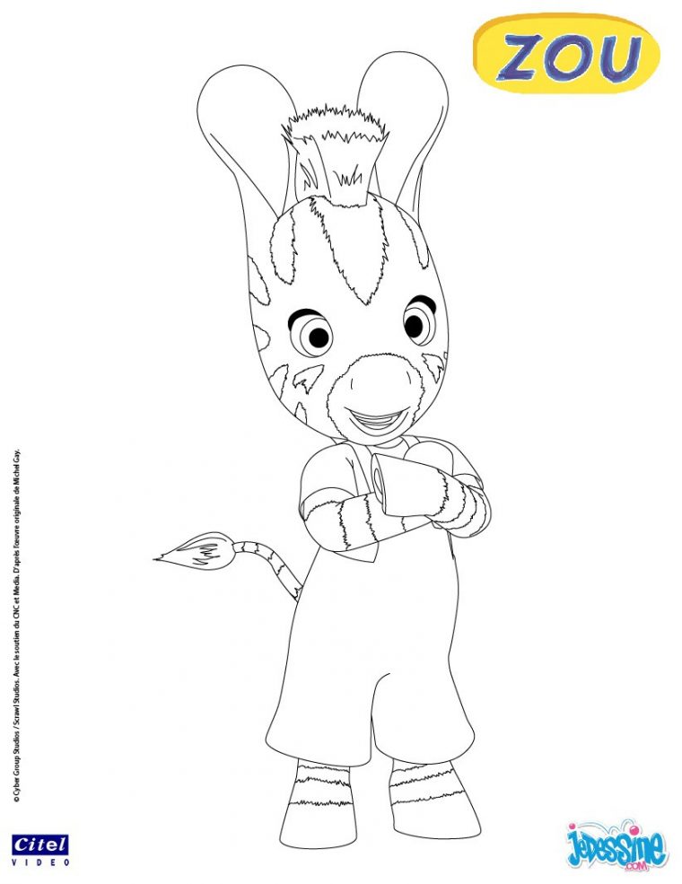 Coloriages Zou Le Zebre À Colorier – Fr.hellokids à Zouzou Dessin Animé Gratuit