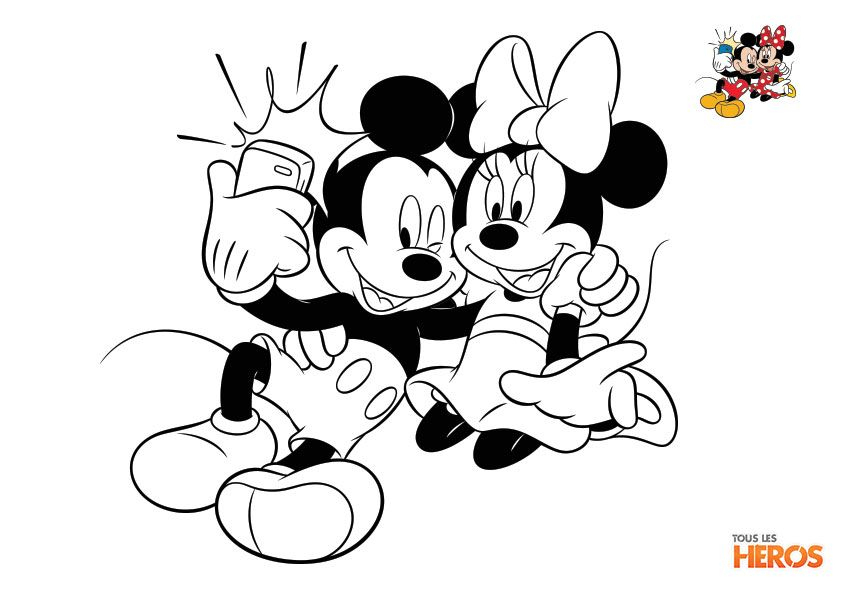 Coloriages_Mickey_Et_Minnie  Coloriage Mickey, Coloriage Minnie, Coloriage serapportantà Mickey A Colorier Et A Imprimer 