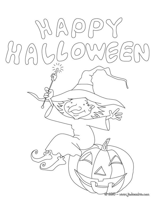 Colorier En Ligne  Coloriage Halloween, Joyeux Halloween, Coloriage concernant Images D Halloween À Colorier