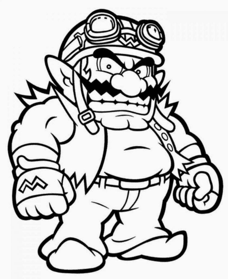 Coloring Pages: Mario Coloring Pages Free And Printable à Mario Bros Dessin