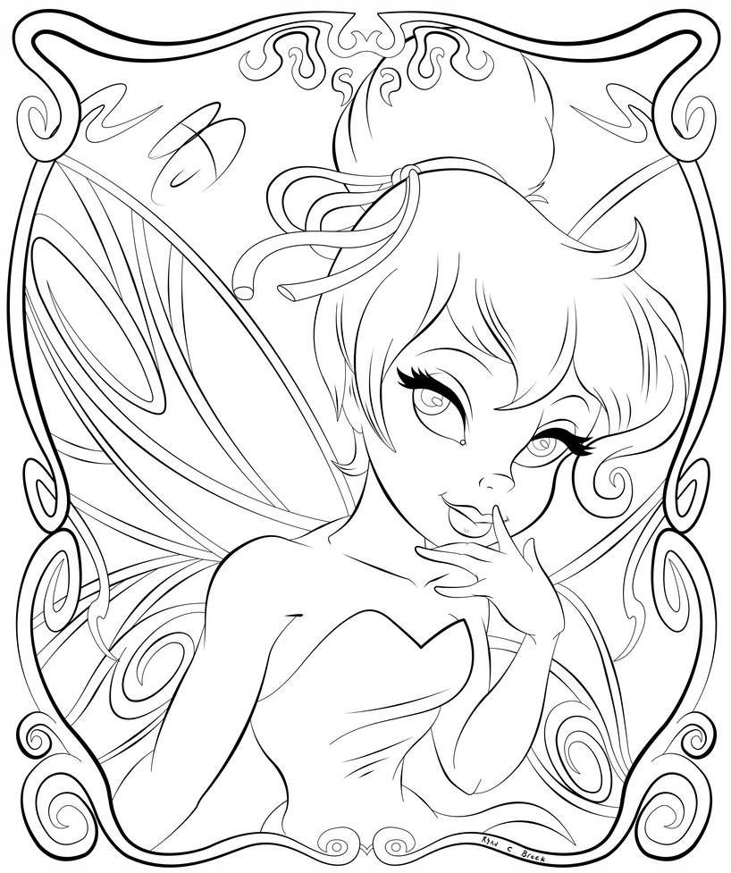 Coloring Pages- Tinkerbell By Rcbrock Coloriage Halloween À Imprimer avec Coloriage Halloween Disney 