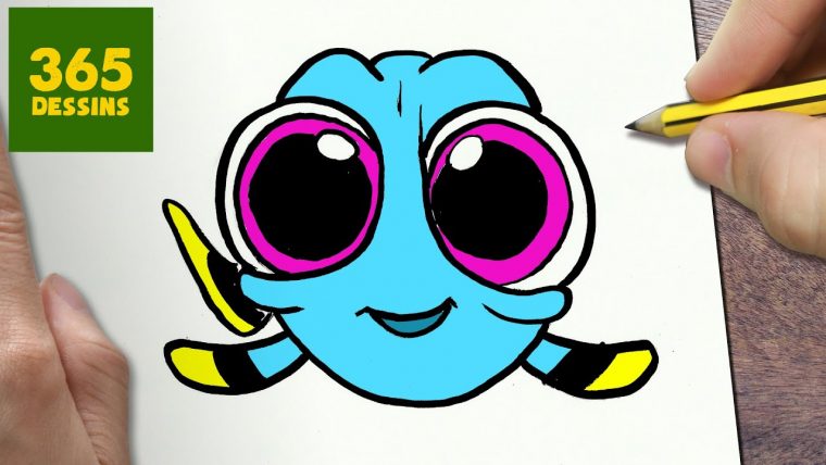 Comment Dessiner Dory Bébé Kawaii Étape Par Étape – Dessins Kawaii à Dessin De Facile