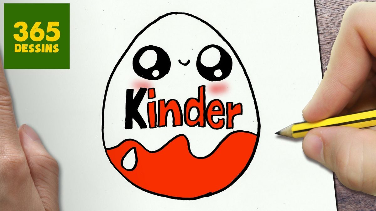 Comment Dessiner Kinder Kawaii Étape Par Étape - Dessins Kawaii Facile concernant Dessins Facile A Reproduire