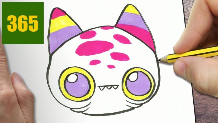 Comment Dessiner Monstre Kawaii Étape Par Étape – Dessins Kawaii Facile pour Dessin De Facile