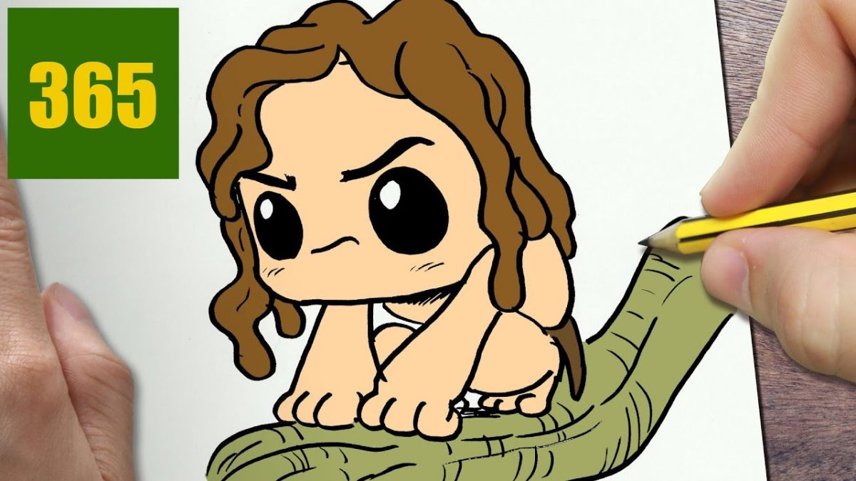 Comment Dessiner Tarzan Kawaii Étape Par Étape - Dessins Kawaii Facile intérieur Dessin De Facile