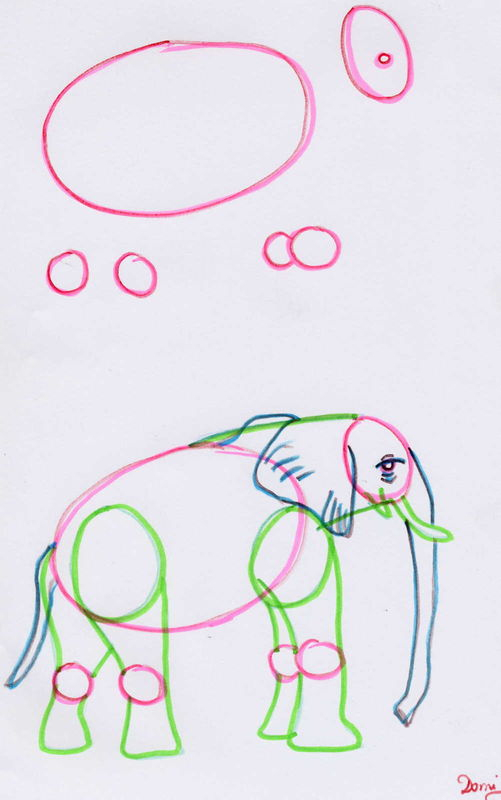 Comment Dessiner Un Elephant - Domi Dessins Et Peintures intérieur Comment Dessiner Un Éléphant 