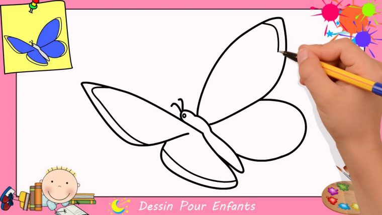 Comment Dessiner Un Papillon Facilement Etape Par Etape Pour Enfants 9 serapportantà Dessiner Étape Par Étape