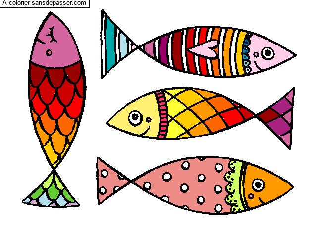 Comment Dessiner Un Poisson D Avril : Poissons D Avril Coloriage En à Comment Dessiner Un Poisson D Avril 