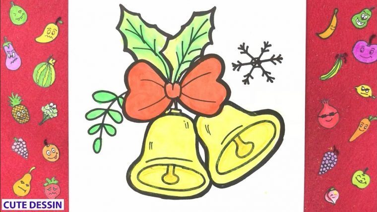 Comment Dessiner Une Cloche De Noel Facilement Étape Par Étape 2 encequiconcerne Dessin Cloche