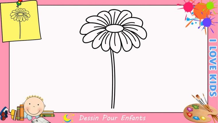 Comment Dessiner Une Fleur Facilement Etape Par Etape Pour Enfants 10 encequiconcerne Comment Dessiner Mario Facilement