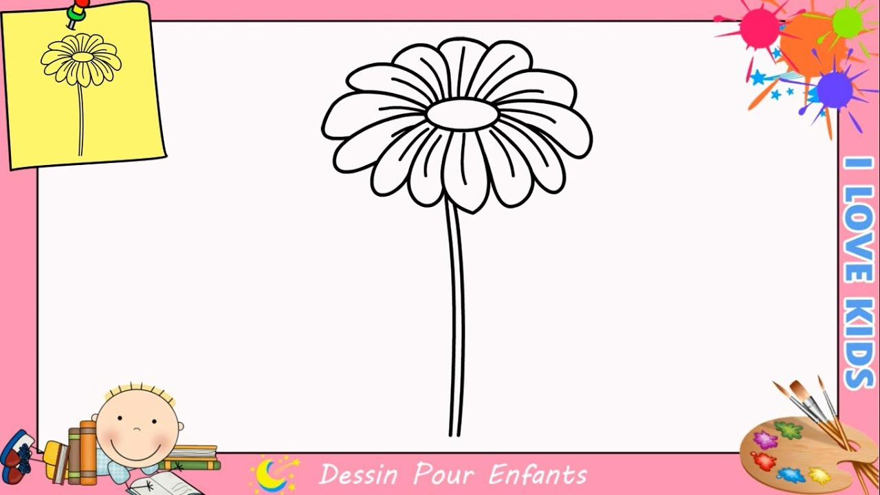 Comment Dessiner Une Fleur Facilement Etape Par Etape Pour Enfants 10 encequiconcerne Comment Dessiner Mario Facilement 