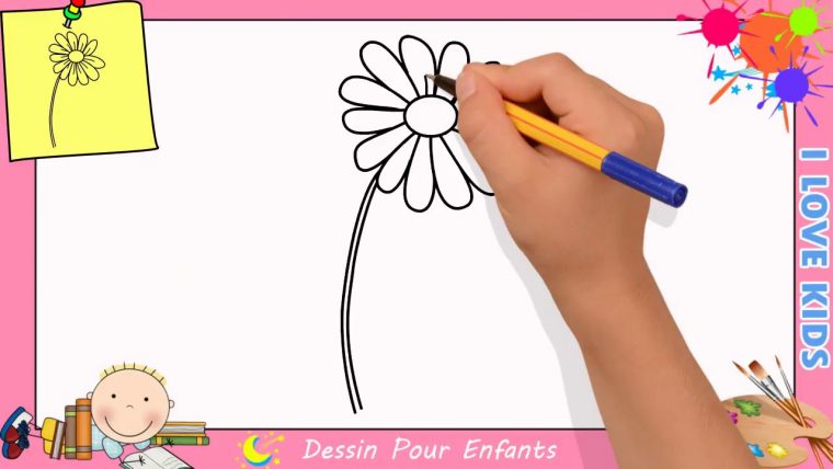 Comment Dessiner Une Fleur Facilement Etape Par Etape Pour Enfants 9 intérieur Apprendre À Dessiner Des Fleurs