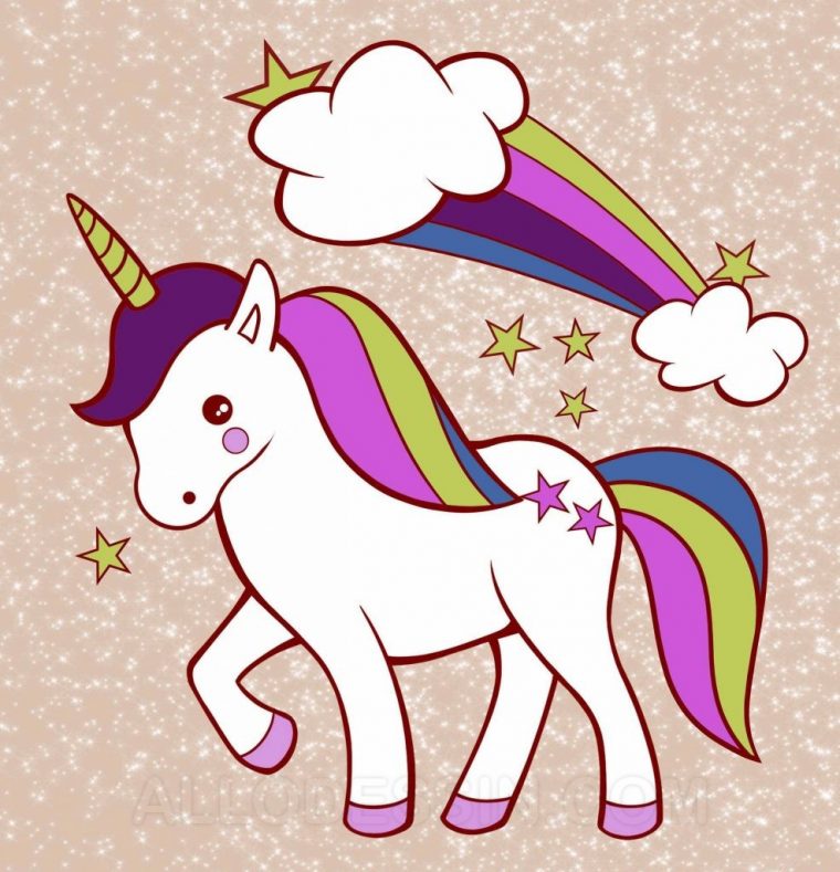 Comment Dessiner Une Licorne Facile – Allodessin avec Comment Dessiner Barbie